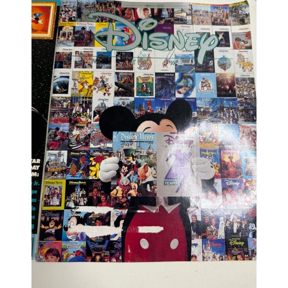 Disney News 80’s  and Mickey is Sixty Special  1988 Magazine Set of 4